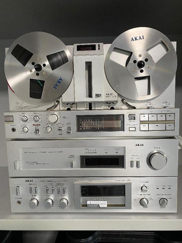 Akai samenstelling Bandrecorder Tuner Versterker, TV, Hi-fi & Vidéo, Enregistreurs audio, Magnétophone, Enlèvement