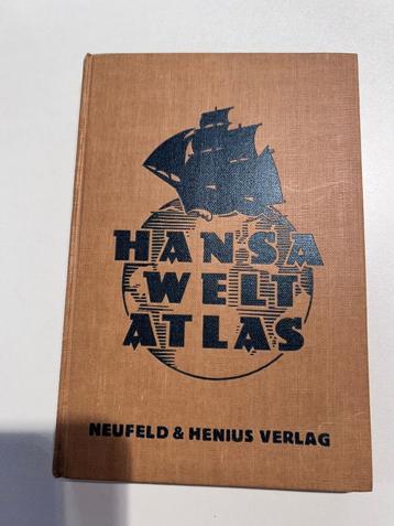 Atlas du monde ancien « Hansa Welt Atlas », Enlèvement ou Envoi, Autres atlas, Monde, 1800 à 2000