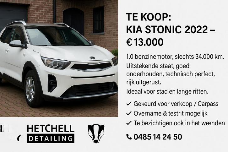 KIA STINIC, Auto's, Kia, Bedrijf, Te koop, Stonic, Benzine, Euro 6, Handgeschakeld, Ophalen