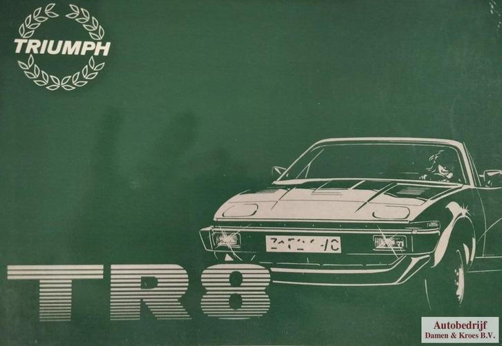 Handboek Triumph TR8 instructieboekje, Auto diversen, Handleidingen en Instructieboekjes, Ophalen of Verzenden