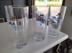 10 Maes bierglazen,25cl voor 7 euro,zoals op foto ,met  6 on, Ophalen, Zo goed als nieuw, Bierglas