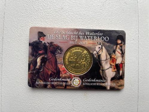 Munt slag om Waterloo 2,5 €, Postzegels en Munten, Munten | Europa | Euromunten, Losse munt, Overige waardes, België, Goud, Ophalen of Verzenden