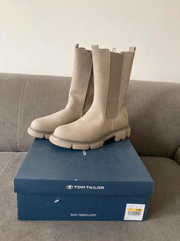 Neuf bottes Tom Tailor taille 41, Neuf, Enlèvement ou Envoi, Beige, Tom Tailor