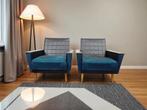 set van 2 vintage fauteuils / eenziitten / clubzetels, Ophalen of Verzenden