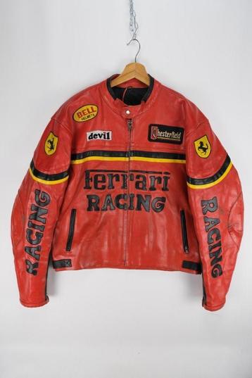 Vintage Ferrari lederen racing jacket beschikbaar voor biedingen