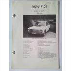 DKW Auto Union F102 Vraagbaak losbladig 1964-1966 #1 Nederla, Utilisé, Enlèvement ou Envoi