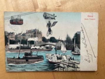 postkaart "Gand dans l'avenir" -1909 beschikbaar voor biedingen