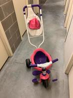 Smoby driewieler met duwstang, Kinderen en Baby's, Speelgoed | Buiten | Voertuigen en Loopfietsen, Ophalen of Verzenden, Gebruikt