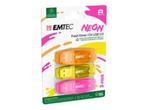 EMTEC C410 Neon - USB-stick - 8 GB, Computers en Software, RAM geheugen, Ophalen, Nieuw, Overige soorten, 15 mégaoctets par seconde