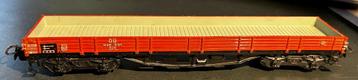 3203. H0 Märklin 4-assige platte wagen. beschikbaar voor biedingen