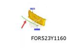 Ford Transit Courier (1/24-) sierlijst in voorbumpergrille (, Nieuw, Ford, Bumper, Verzenden