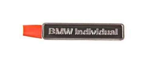 BMW Individual aluminium embleem logo 36137897226 7897226, Auto-onderdelen, Carrosserie, Nieuw, Ophalen of Verzenden