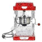 Popcorn Machine Popcornmachine Retro RVS Nieuw, Ophalen