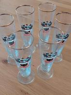 6 vintage Duvel glazen met wapenschild, Verzamelen, Ophalen of Verzenden, Duvel