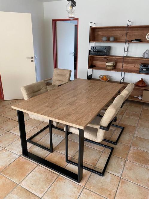 WEBA eettafel + stoelen in perfecte staat, Huis en Inrichting, Complete eetkamers, Zo goed als nieuw, 4 tot 6 stoelen, Ophalen