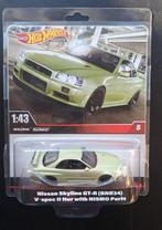 Nissan skyline GT-R R34 1:43ème hotwheels, Enlèvement ou Envoi, Neuf, Voiture
