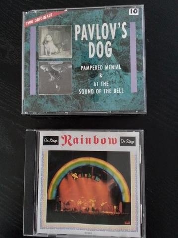 3 CDs à vendre, Rainbow - sur scène. Le chien de Pavlov 2x, Enlèvement ou Envoi, Comme neuf