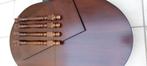 Houten tafel (Notelaar), Ophalen, Gebruikt, 100 tot 150 cm, Vijf personen of meer