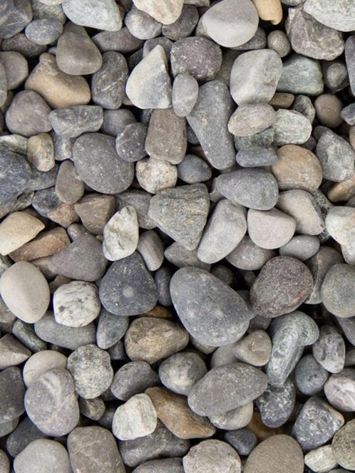 Alpengrind grijs creme beige zachte kleuren ronde grind tuin, Tuin en Terras, Grind, Keien en Split, Nieuw, Grind, Beige, Verzenden
