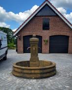 Oud roestlook Franse dorpsfontein, Tuin en Terras, Ophalen of Verzenden, Nieuw, Beton, Fontein