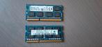 2 latjes 4gb ddr3 1600 mhz (12800), Computers en Software, RAM geheugen, DDR3, Ophalen of Verzenden, Zo goed als nieuw, Laptop