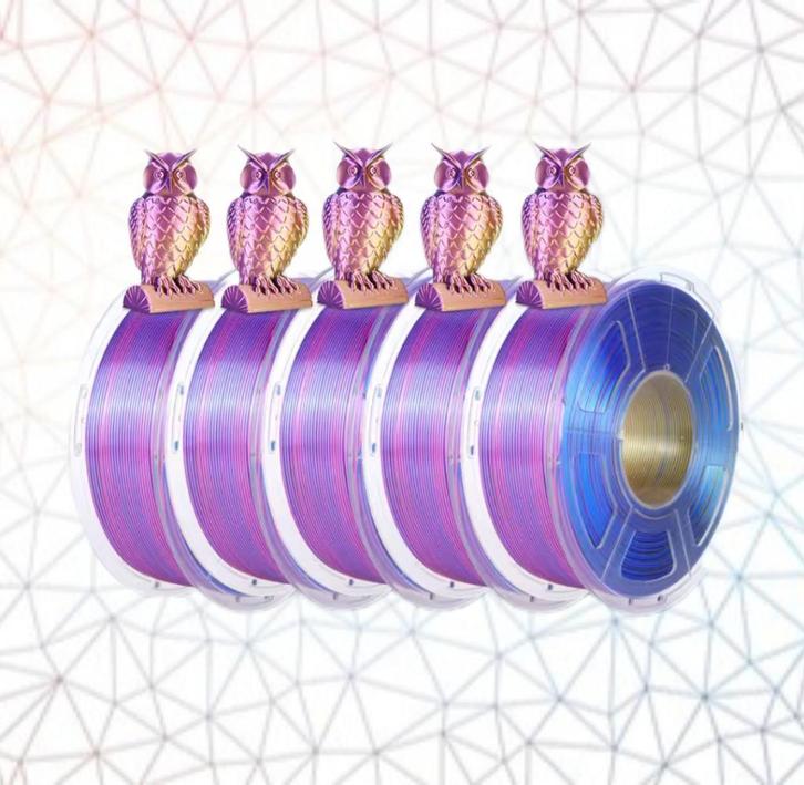 Jayo PLA+ Silk Triple Color 3D Filament 1.1 rood geel blauw, Computers en Software, 3D-printerbenodigheden, Nieuw, Ophalen of Verzenden