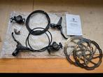 Tektro hydraulische voor/achterremmen complete set 180 mm sc, Ophalen of Verzenden, Gebruikt