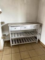 Buffet 3 tiroirs en bois, Huis en Inrichting, Stoffering | Gordijnen en Lamellen, Ophalen, Ancien, Gebruikt, 100 tot 150 cm