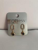 Goudkleurige oorbellen met strass van Access, Handtassen en Accessoires, Nieuw, Met strass, Goud, Overige materialen