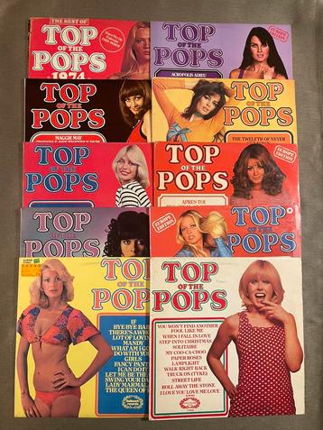 Lot van 10 TOP OF THE POPS 33 rpm vinyl lp album records beschikbaar voor biedingen