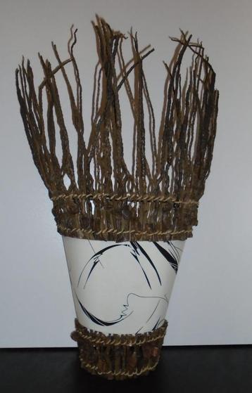 WANDLAMPEN JUNGLE GROOT HOUT LICHT DOEK 65 CM HOOG Nieuw beschikbaar voor biedingen