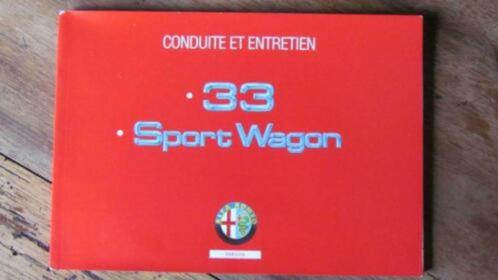 Handleiding voor Alfa Romeo 33 SPORT WAGON in het frans, Auto diversen, Handleidingen en Instructieboekjes, Ophalen of Verzenden