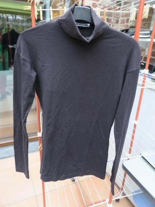 Sous-pull donkerbruin Jil Sander mt M, Kleding | Dames, Truien en Vesten, Zo goed als nieuw, Maat 38/40 (M), Bruin, Ophalen of Verzenden
