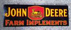 John Deere farm implements emaillen bord reclame borden, Verzamelen, Merken en Reclamevoorwerpen, Ophalen of Verzenden, Zo goed als nieuw