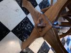 tafel en zes stoelen, Ophalen, Zo goed als nieuw, Bruin, Hout