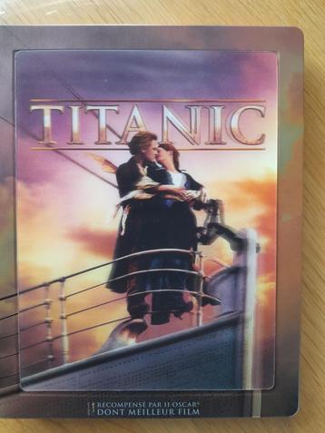 Livre Steelbook Titanic 3D et 2D Blu-ray France  disponible aux enchères