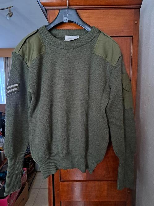 Originele kaki militaire trui XL, Verzamelen, Militaria | Algemeen, Ophalen of Verzenden