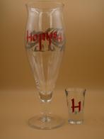 Set Hopus glas + shotje (gistglaasje), Comme neuf, Enlèvement ou Envoi, Verre à bière