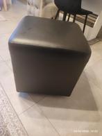 Leren poef / kruk op wieltjes, Huis en Inrichting, Ophalen