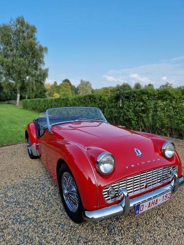 Triumph TR3A magnifiquement restaurée, Boîte manuelle, Noir, 2 portes, TR3