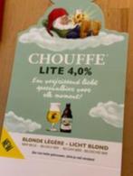 Chouffe lite tafelreclame karton, Collections, Marques de bière, Panneau, Plaque ou Plaquette publicitaire, Autres marques, Enlèvement ou Envoi