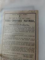 Oude gedachtenisprentjes, Verzamelen, Bidprentjes en Rouwkaarten, Ophalen of Verzenden, Rouwkaart