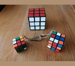 Vintage Rubik's cube met 2 Rubik's cube sleutelhangers, Hobby en Vrije tijd, Ophalen of Verzenden, Zo goed als nieuw, Rubik's of 3D-puzzel