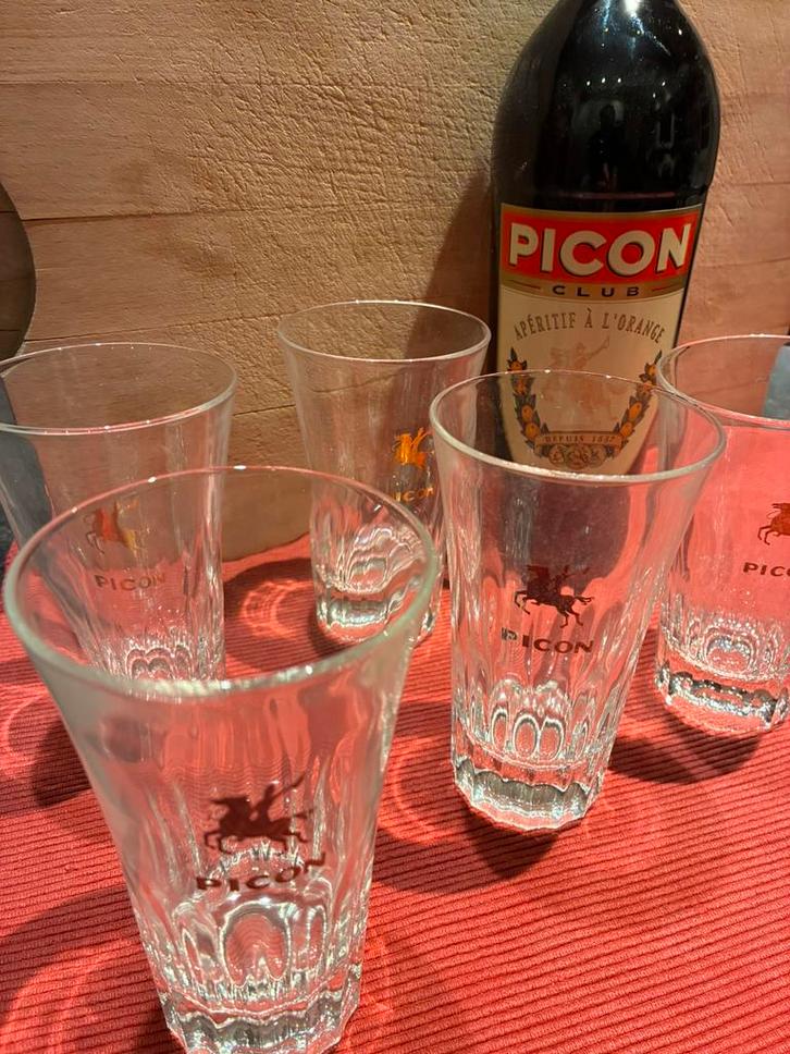 Picon glazen, Verzamelen, Glas en Drinkglazen, Zo goed als nieuw, Ophalen of Verzenden