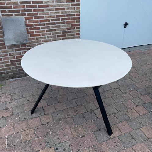 Ronde eettafel Mortex 120cm, Huis en Inrichting, Tafels | Eettafels, Zo goed als nieuw, Rond, Ophalen