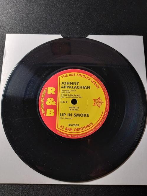 Johnny Appalachian ‎– Up In Smoke " Popcorn dubbel sider'', Cd's en Dvd's, Vinyl Singles, Zo goed als nieuw, Single, R&B en Soul