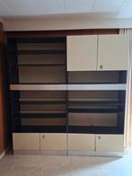 Wandmeubel met schappen 201cm breed x 210cm hoog, Ophalen, Gebruikt, 200 cm of meer, 25 tot 50 cm