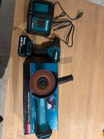Makita haakse slijper + boormachine + oplader + 1x batterij, Bricolage & Construction, Outillage | Foreuses, Enlèvement, Neuf