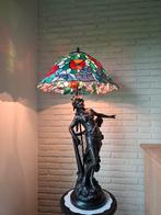 bronzen beeld met lamp, Antiek en Kunst, Ophalen