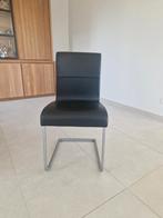 Lederen eetkamer stoelen, Huis en Inrichting, Ophalen, Grijs, Leer